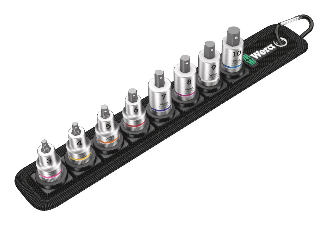 WERA BELT B 2 Socket Set Bit Hex Zyklop Series Belt B2 8 Piece