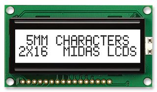 MIDAS DISPLAYS MC21605H6WK-FPTLW-V2